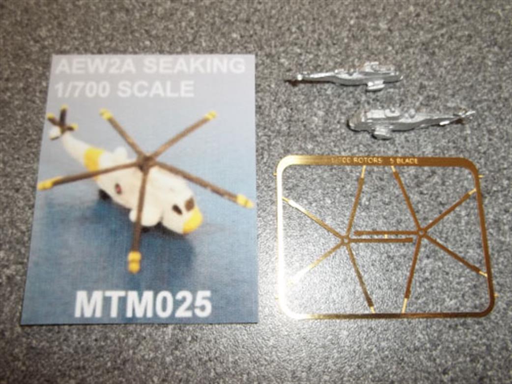 MT Miniatures 1/700 MTM025 AEW2A Sea King Helicopter Model Pack of 2