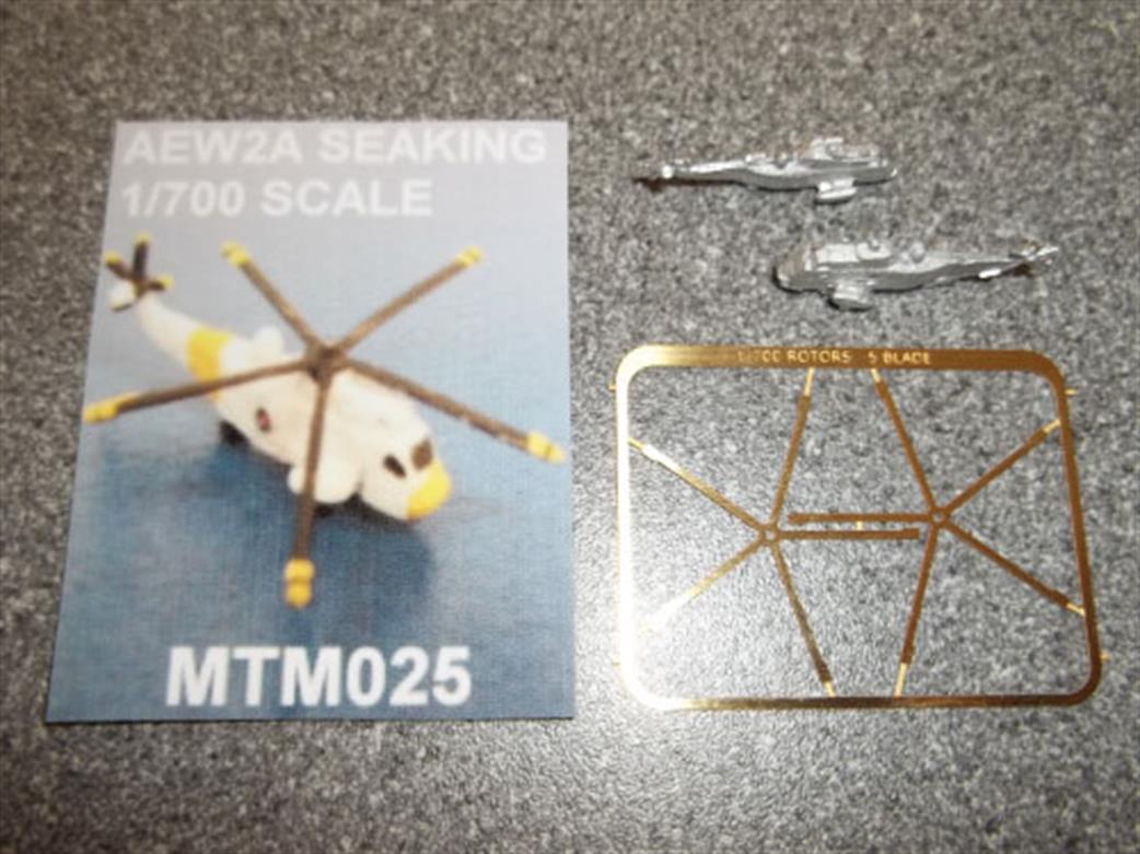 MT Miniatures MTM025 AEW2A Sea King Helicopter Model Pack of 2 1/700
