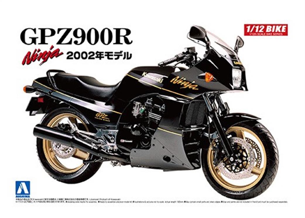 Aoshima 1/12 06312 Kawasaki GPZ900R Ninja 02 Motorbike Kit
