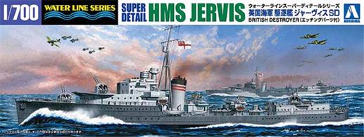 Aoshima 05764 1/700th HMS Jervis Destroyer Kit
