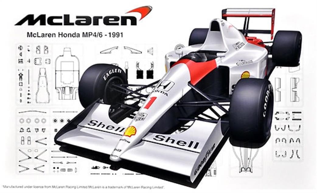 Fujimi 1/24 F090443 Honda MP4/6 Japan GP San Marino 1991 F1 Car kit