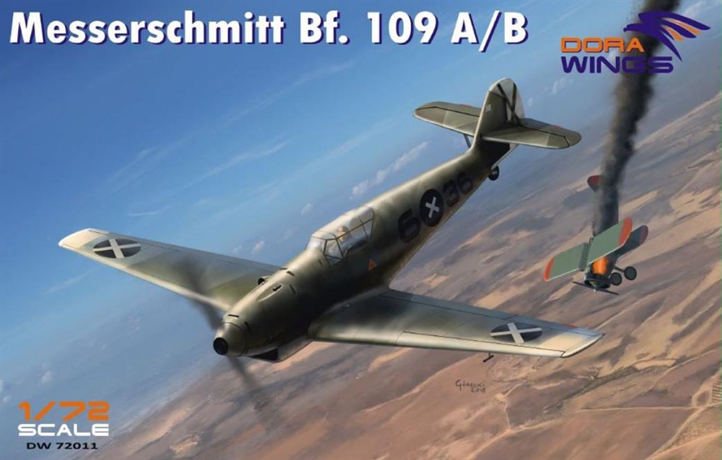 Dora Wings 1/72 72011 Messerschmitt BF.109 A/B Legion Condor Aircraft Kit