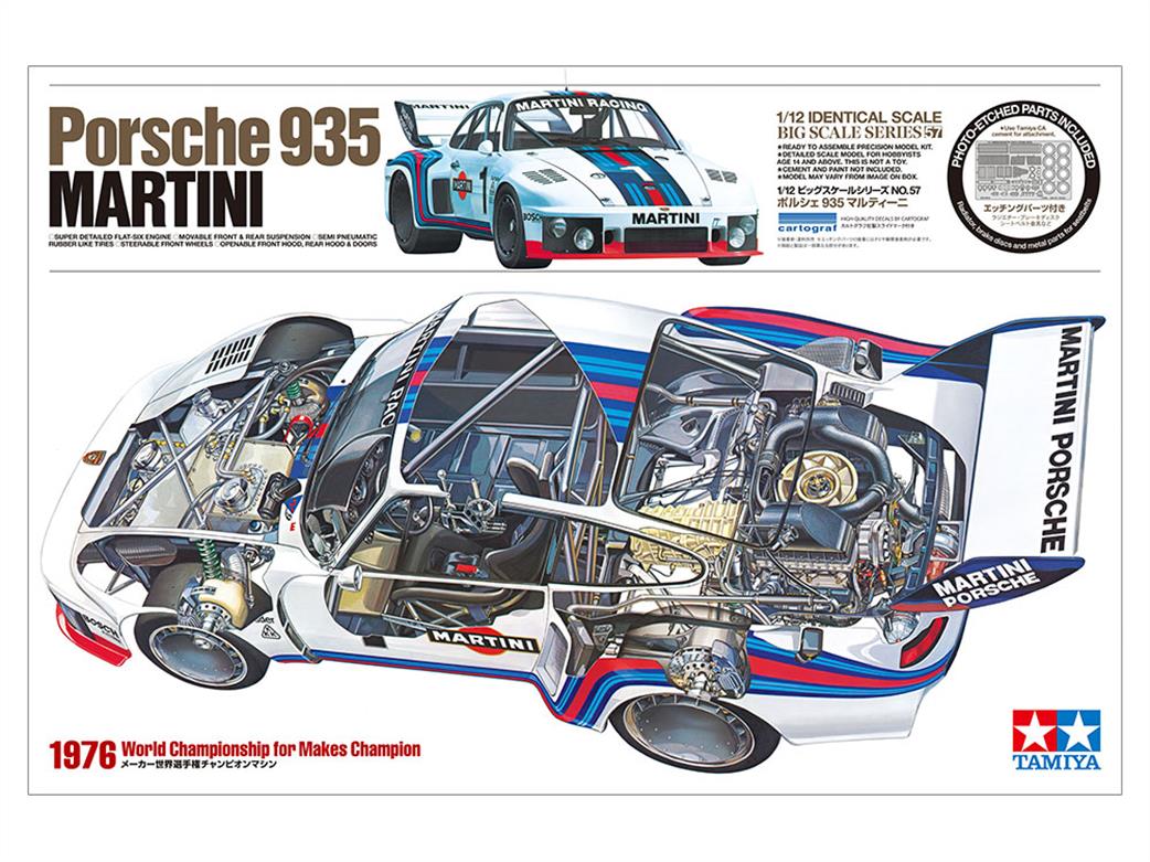 Tamiya 1/12 12057 Porsche 935 Martini Plastic Model Kit
