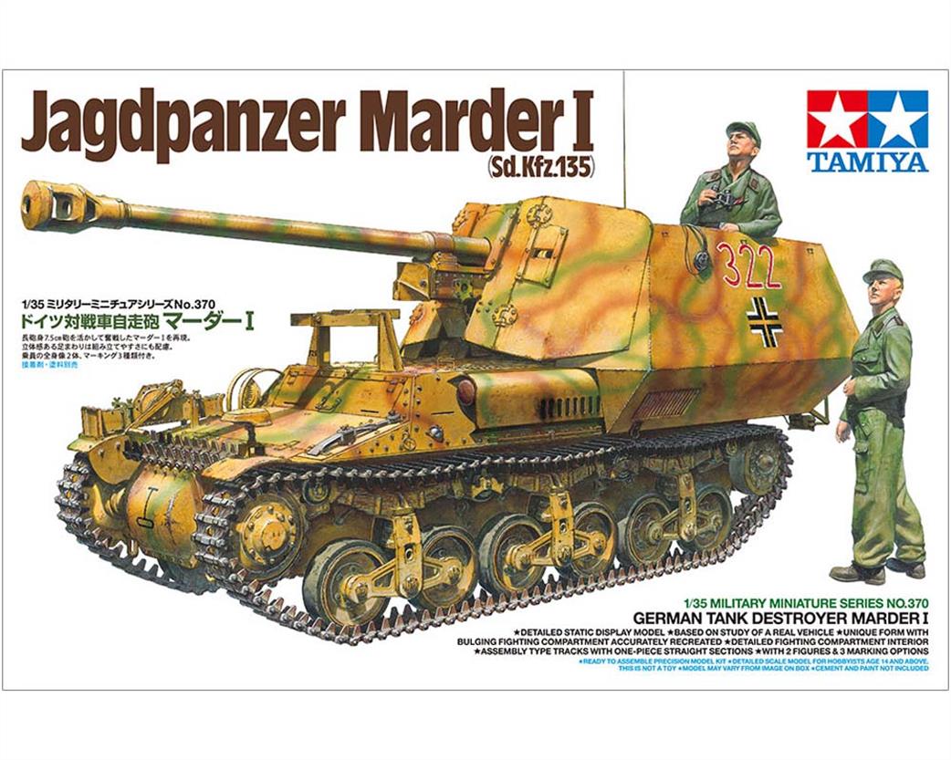 Tamiya 1/35 35370 Jagdpanzer Marder I Sd.Kfz.135 SPG Kit