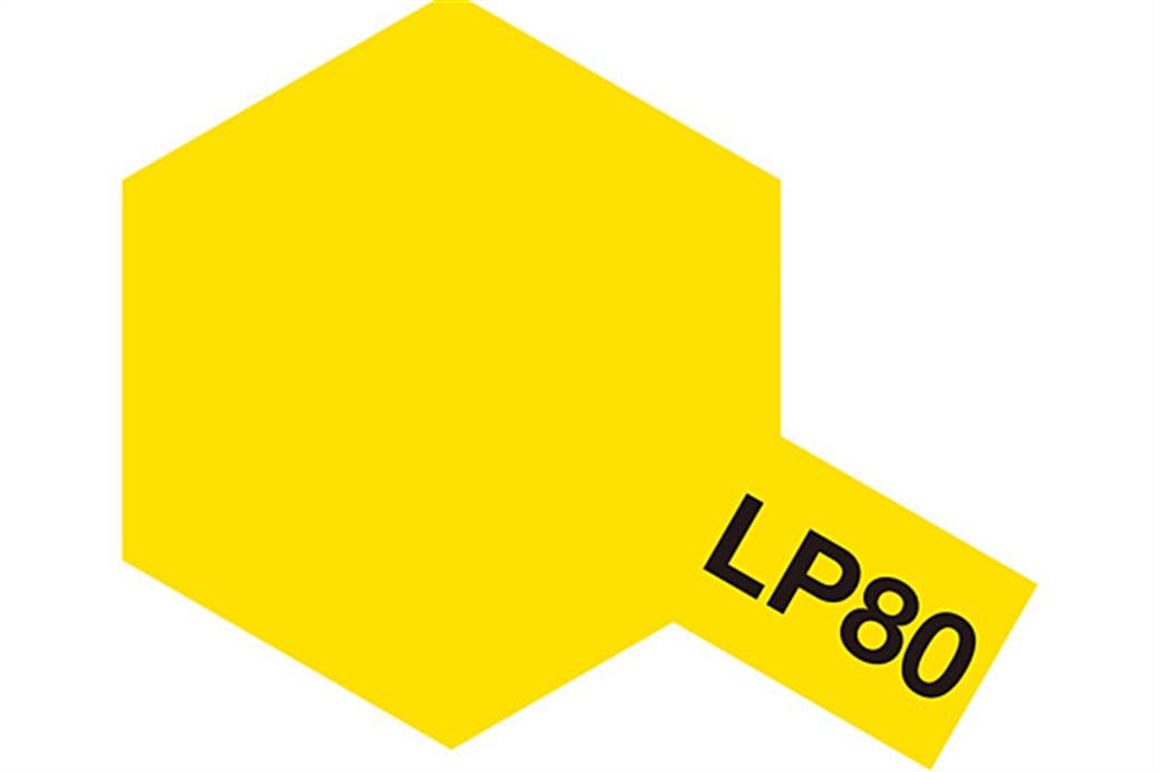 Tamiya  LP-80 LP80 Flat Yellow Lacquer Paint 10ml Pot