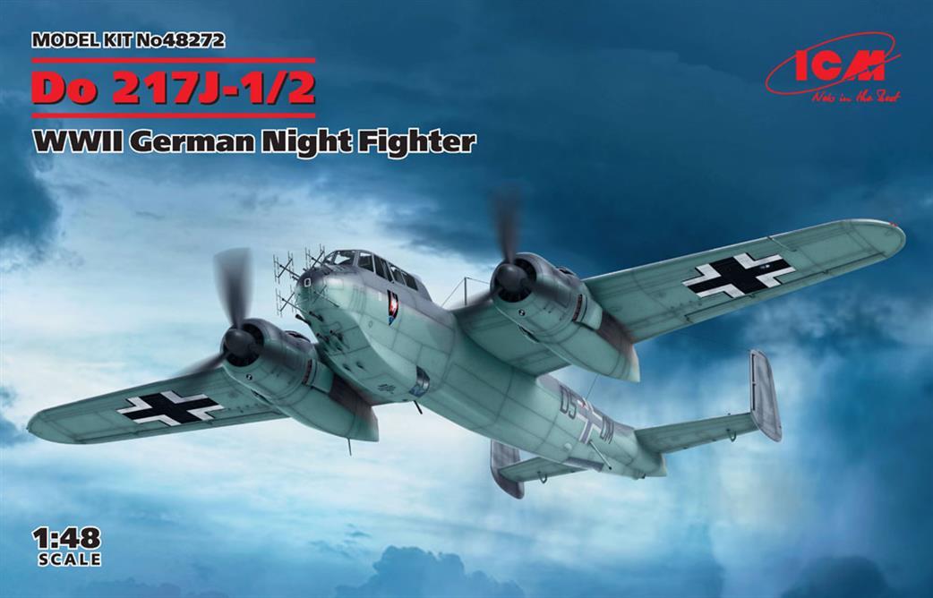 ICM 1/48 48272 Dornier DO-17 J1/J2 Gernan WW2 Night Fighter Plastic Kit