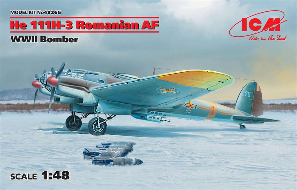 ICM 48266 Heinkel He-111H-3 Romanian Service Plastic Kit 1/48