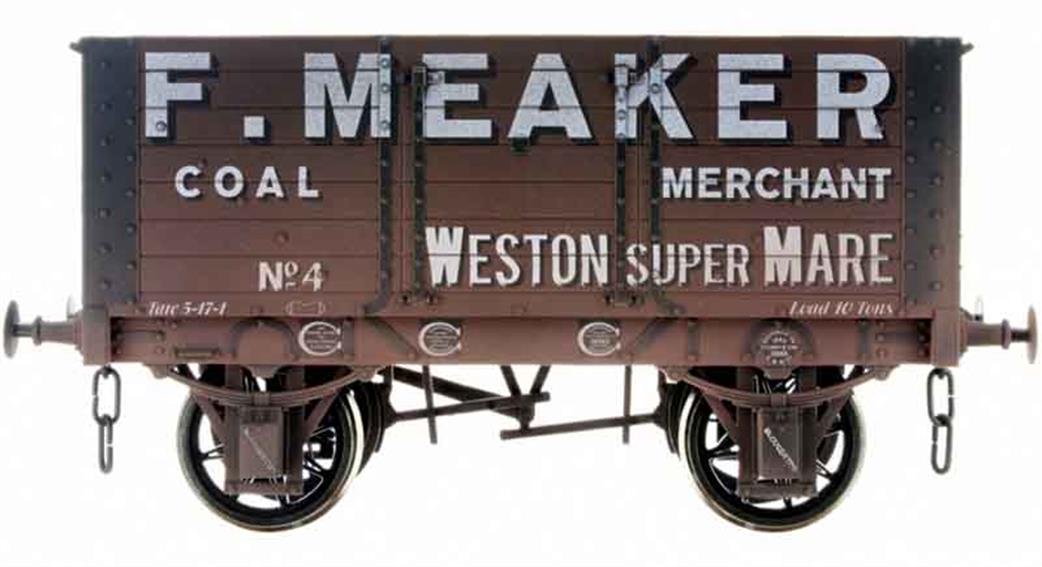 Dapol 7F-072-005W F Meaker Weston-Super-Mare RCH 1887 7 Plank Open Wagon No.4 RTR Weathered O Gauge