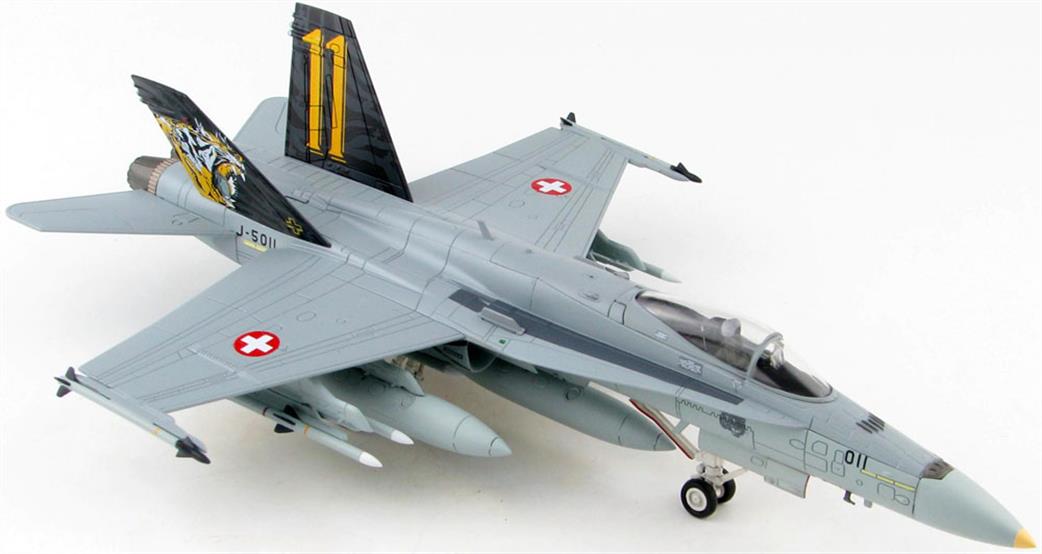 Hobby Master 1/72 HA3598 F/A-18C Hornet J-5011, Stafffel 11, Swiss Air Force, 2021