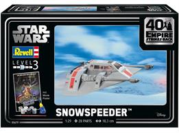 Revell Snowspeeder Kit from Star Wars complete with Glue and paintsNumber of Parts 28   Length 183mm