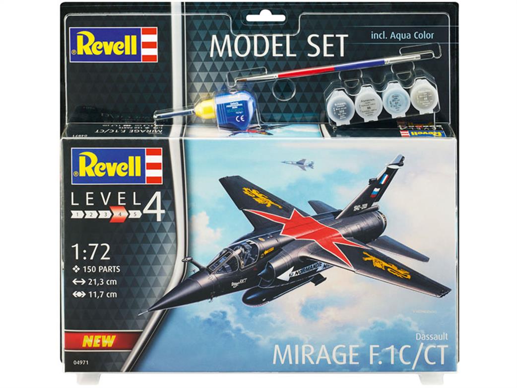 Revell 1/72 64971 Mirage F.1C Fighter Aircraft Starter Kit