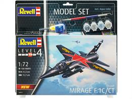 Revell 04971 1/72nd Mirage F.1C Fighter Aircraft KitNumber of Parts 150  Length 213mm   Wingspan 117mm