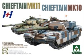 superb twin pack of  the British Armies Chieftain MK 11 &amp; Cheiftain MK10 Main Battle Tanks