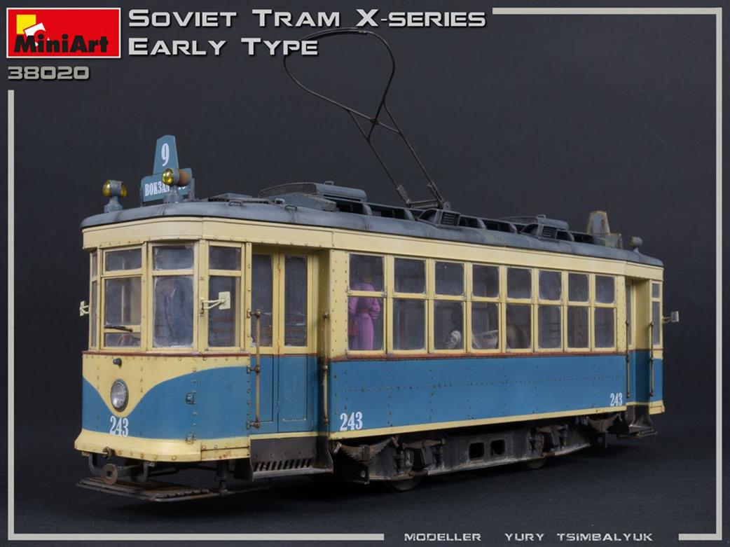 MiniArt 1/35 38020 Soviet Tram X-Series Early type Plastic Kit