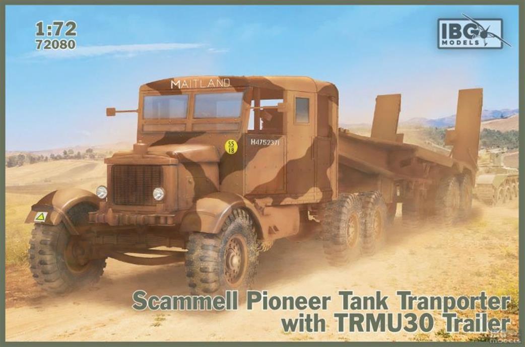 IBG Models 1/72 72080 Scammell Pioneer Tank Transporter with TRUC30 Trailer Kit
