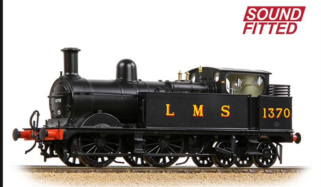 Bachmann OO 31-741ASF MR 1532 Class 1P 0-4-4T 1370 LMS Black DCC & Sound