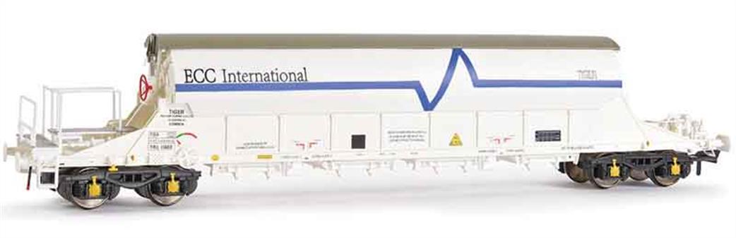 EFE Rail OO E87011 ECC International TRL 11603 PBA Clay Tiger Covered Hopper Wagon White