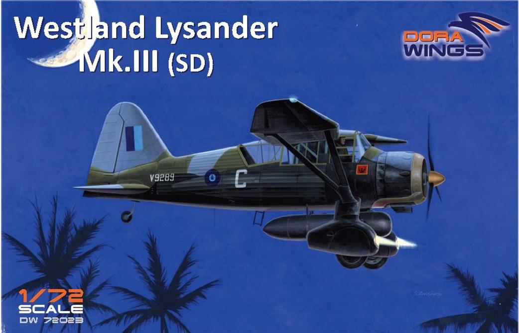 Dora Wings 1/72 72023 Westland Lysander Mk.III (SD) Aircraft Kit