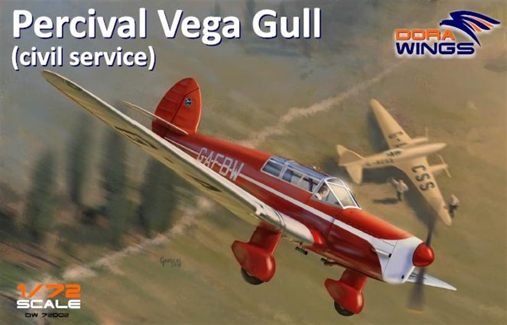 Dora Wings 1/72 72002 Percival Vega Gull  in Civil Service