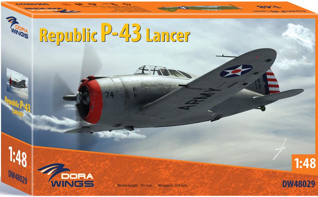 Dora Wings 1/48 48029 Republic P-43 Lancer Plastic kit