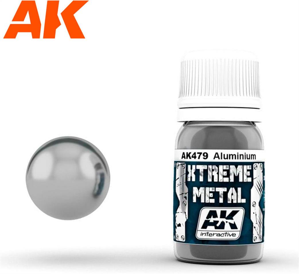 AK Interactive  AK479 Extreme Metal Color Aluminium Airbrush Color 30ml
