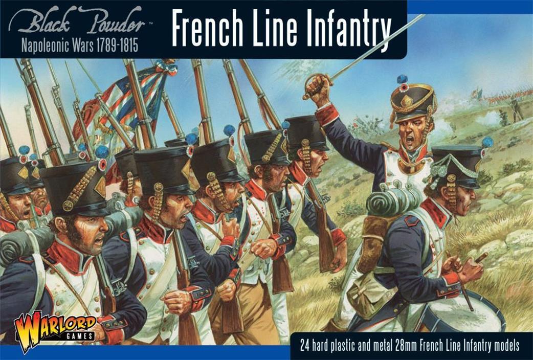 Warlord 28mm WGN-FR-09 Napoleonic French Line Infantry 1807-1810 figure Set