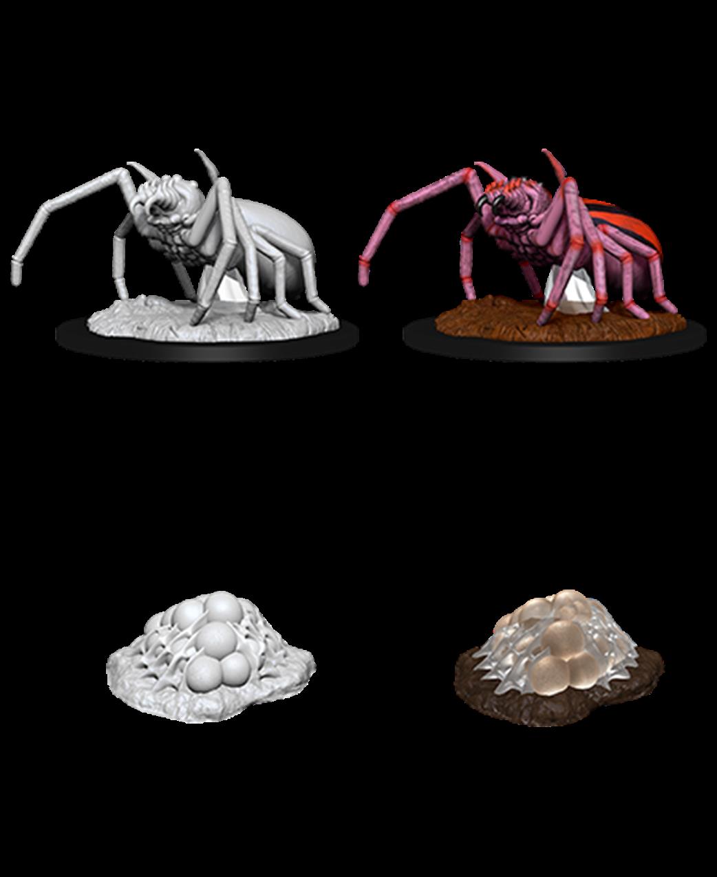 Wizkids 90077 Giant Spider & Egg Clutch: D&D Nolzur's Marvelous Unpainted Miniatures
