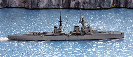A 1/1250 scale second-hand model of the Luigi Cadorna an Italian light cruiser of 1033 by Star No.81A. This model is in excellent condition with re-painted decks and details and slight weathering, see photograph.