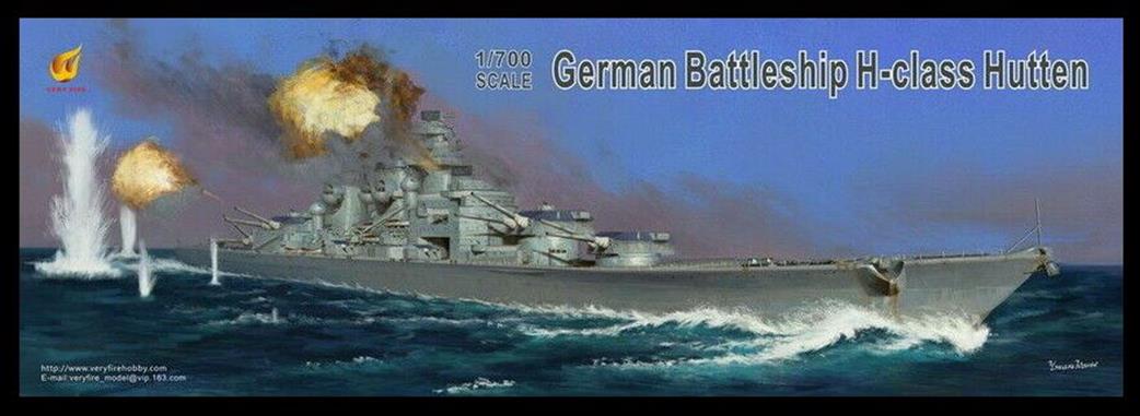 Very Fire 1/700 VF700906 German DKM H-39 Class Hutten Battleship