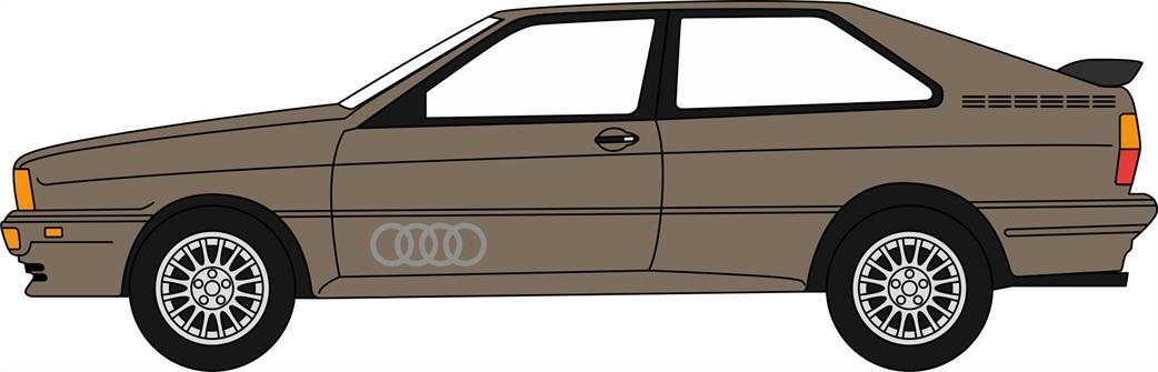 Oxford Diecast 1/76 76AQ003 Audi Quattro Metallic Sable Brown