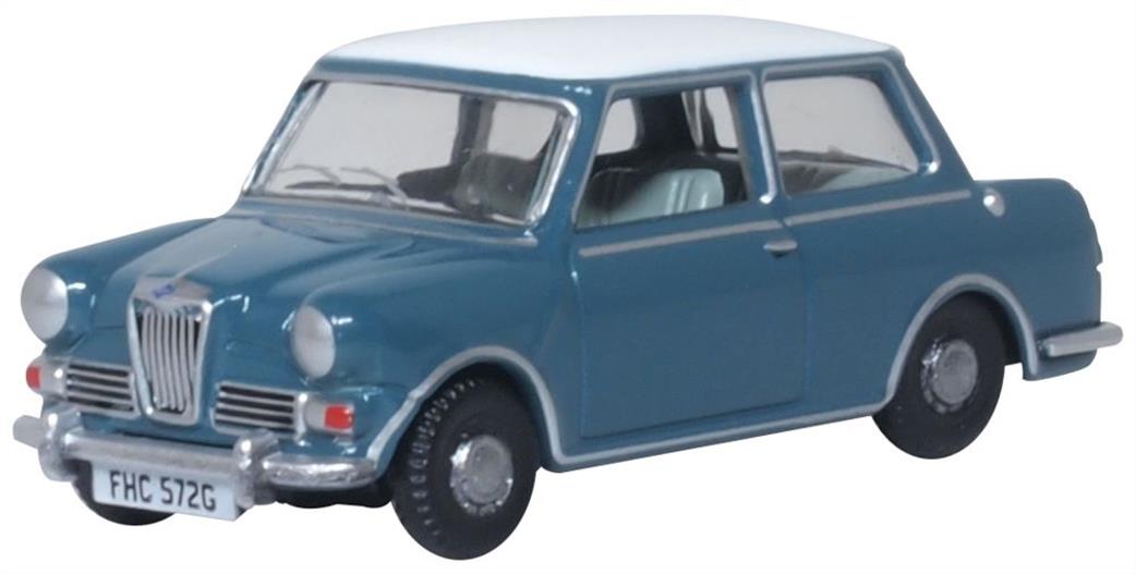 Oxford Diecast 1/76 76RE002 Riley Elf MkIII Persian Blue/Snowberry White