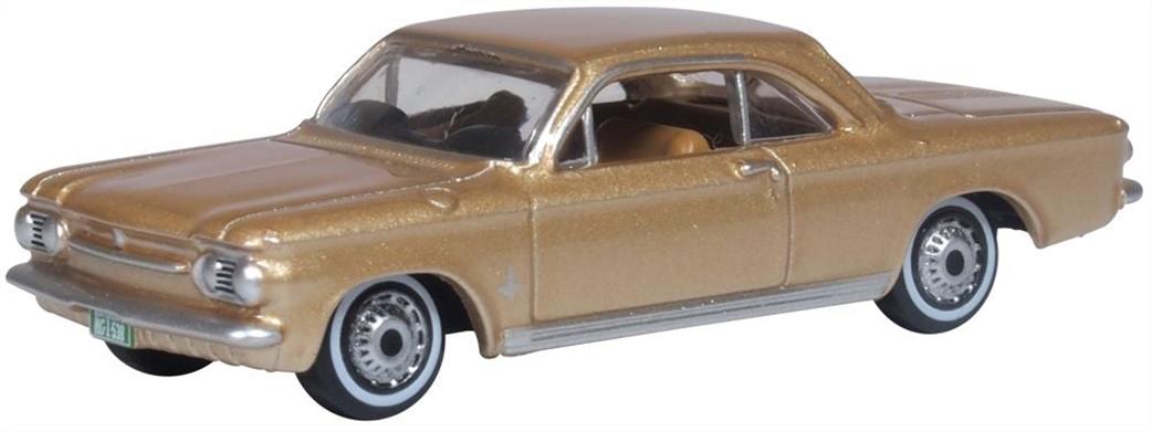 Oxford Diecast 1/87 87CH63003 Chevrolet Corvair Coupe 1963 Saddle Tan