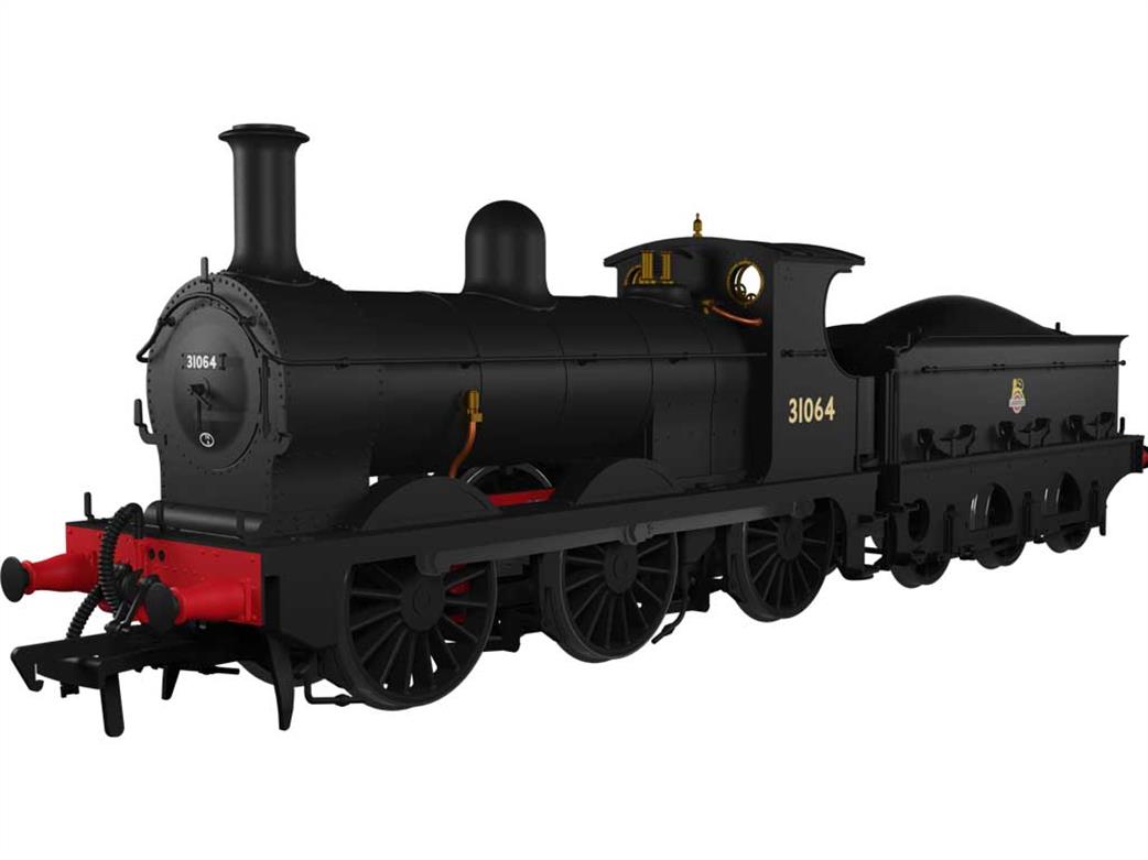 Rapido Trains OO 966010 BR 31064 ex-SECR Class O1 0-6-0 British Railways Plain Black Early Emblem