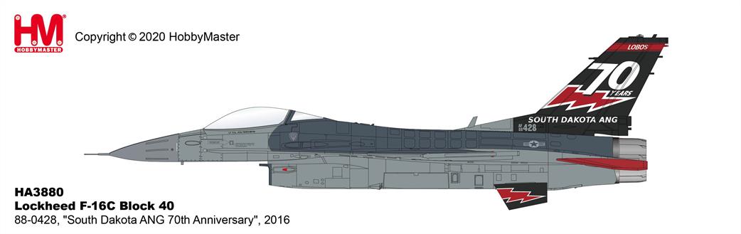 Hobby Master 1/72 HA3880 Lockheed F-16C Block 40 88-0428, 