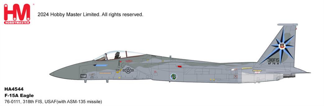 Hobby Master 1/72 HA4544 F-15A Eagle Jet Fighter Model