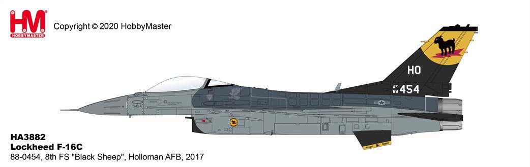 Hobby Master 1/72 HA3882 Lockheed F-16C 88-0454, 8th FS 