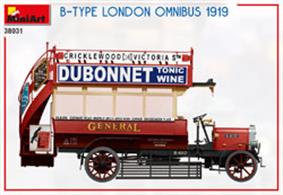 Plastic kit of a London B Type Omnibus