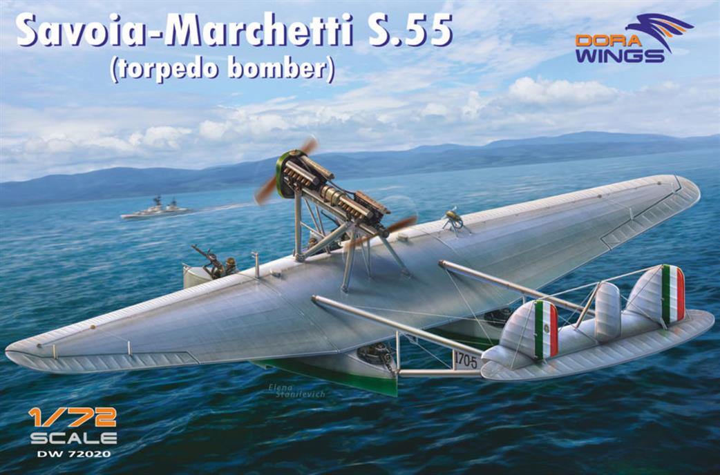 Dora Wings 1/72 72020 Savoia-Marchetti S.55 Italian Flying Boat Kit