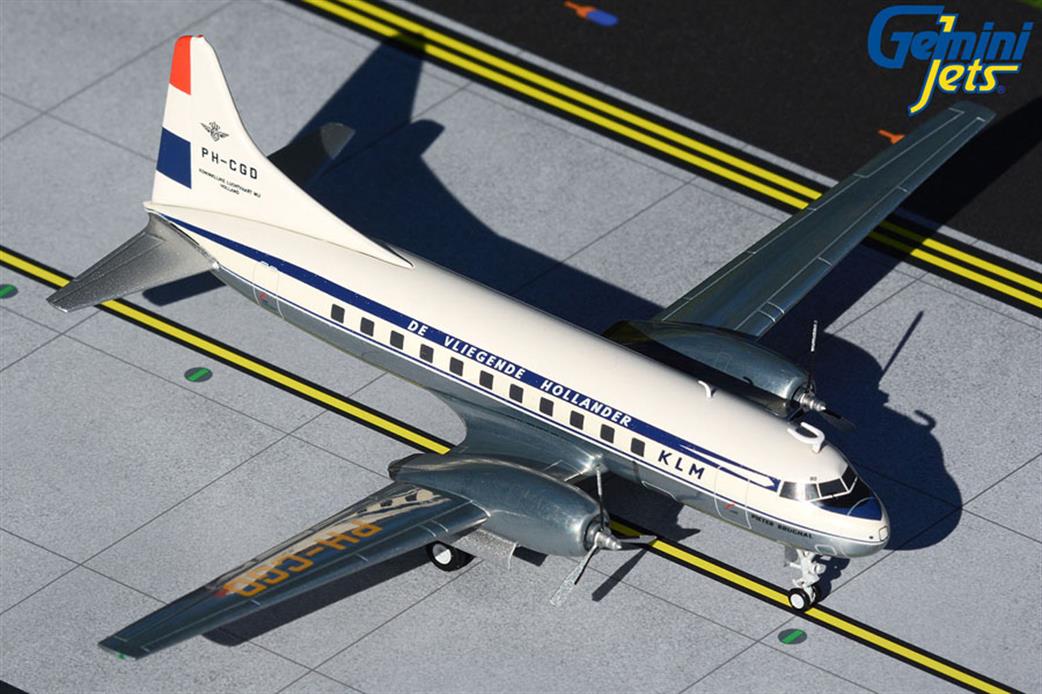 Gemini Jets 1/200 G2KLM846 KLM CV-340 1950 Polished Livery PH-CGD