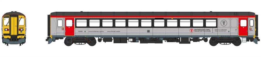 Heljan O Gauge 53271 TfW 153906  Class 153 Single Car Sprinter Train Transport for Wales Grey & red Livery