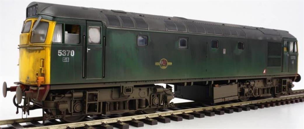Heljan 2771 Class 27 BR Green Full Yellow Ends 5370 Factory Weathered O Gauge