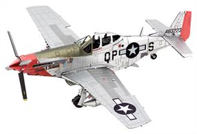 The P-51 Mustang was a long-range World War II fighter aircraft used during WW2 and the Korean war. Sweet Arlen was credited with 6 enemy aircraft destroyed.Steel Model Kit - no glue required.Number of sheets: 1 SheetDifficulty: EasyAssembled Size:3.51" x 3.71" x 1.17" (9 x 9.5 x 3 cm)