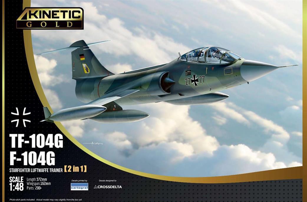Kinetic Models 1/48 K48089 TF-104G Starfighter Trainer Quality Plastic Kit