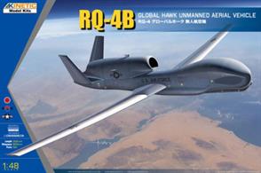 Plastic kit of the RQ-4B Global Hawk Unmanned Aeriel Vehicle