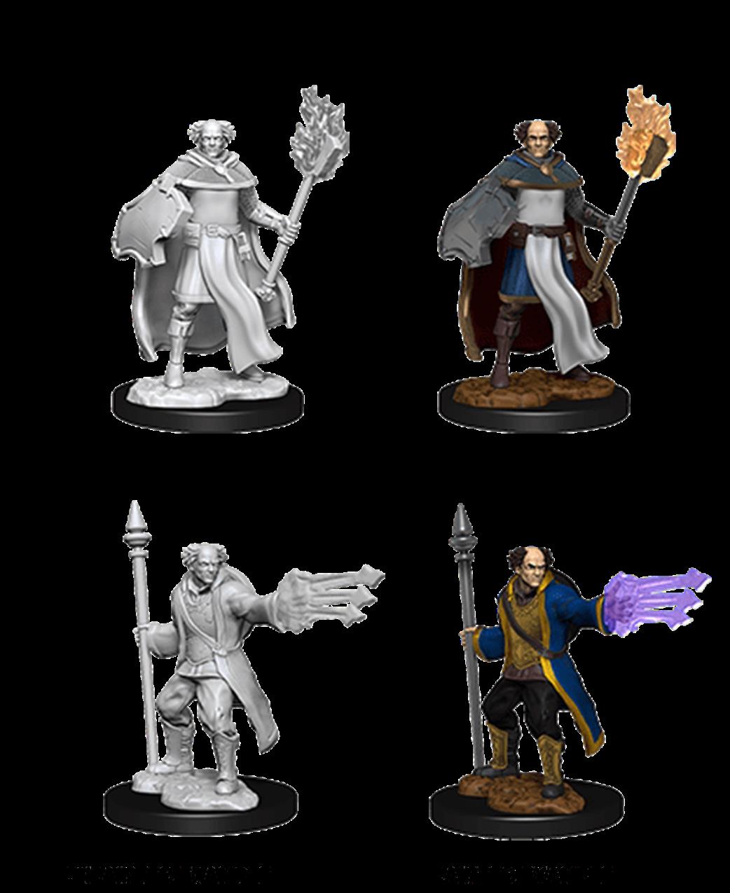 Wizkids  90151 Multiclass Cleric & Wizard Male: D&D Nolzur's Marvelous Unpainted Miniatures