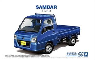 Aoshima 05828 1/24th Subaru TT2 Sambar WR Blue Limited '11 Car Kit