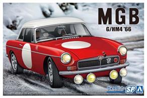 Aoshima 06126 1/24th MGB Club Rally '66 BLMC G/HM4 Car Kit