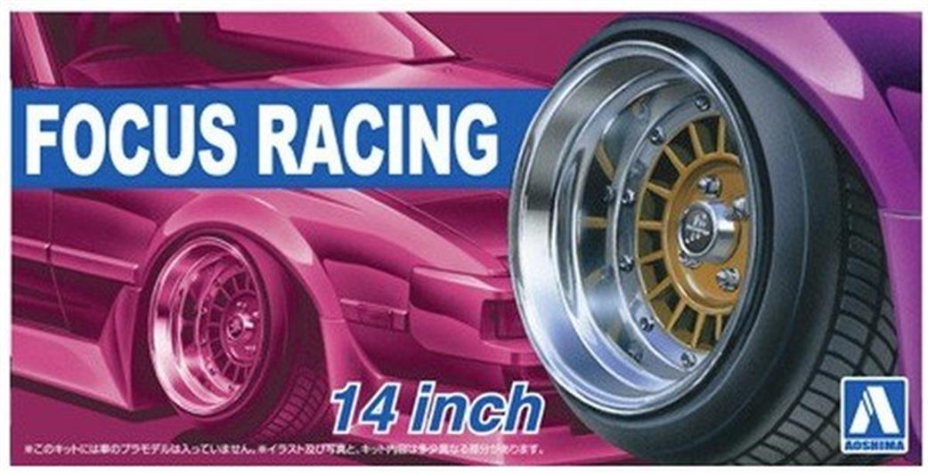 Aoshima 05374 FOCUS Racing 14inch Wheels 1/24