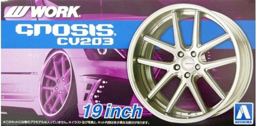 Aoshima 06116 WORK GNOSIS CV203 19inch Wheels 1/24