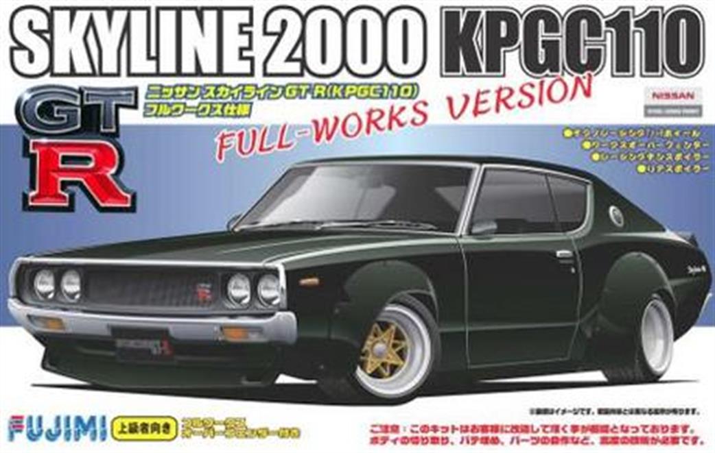 Fujimi 1/24 F038032 Nissan Skyline GT-R Full Works Over Fender Race Kit